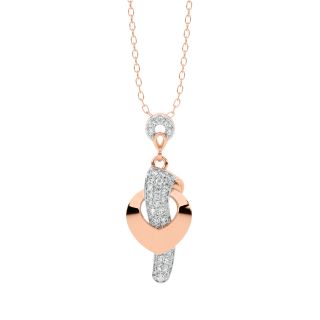 Ebba Round Diamond Office Wear Pendant